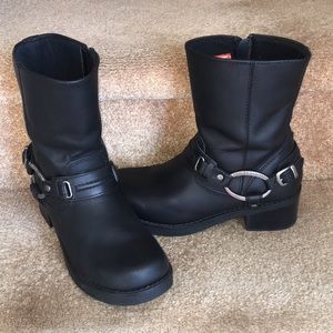 Harley Davidson black riding boots